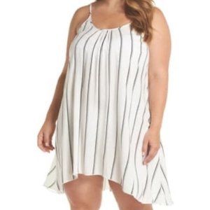 Elan White & Navy Stripped Cover up/Dress, Small